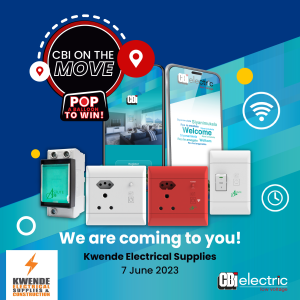 CBI On the move invite for Kwende Electrical Supplies