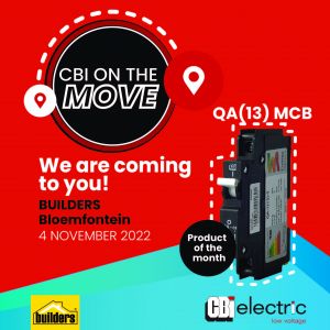 CBI On the move invite for Builders Bloemfontein